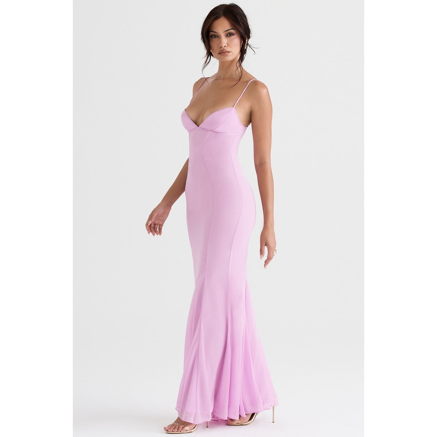 House of CB Loren Pink Maxi Dress