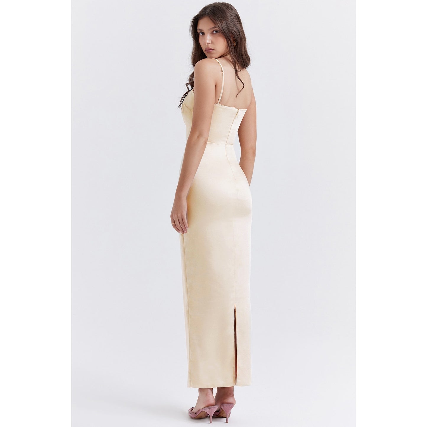 House of CB Vintage Cream Maxi Dress