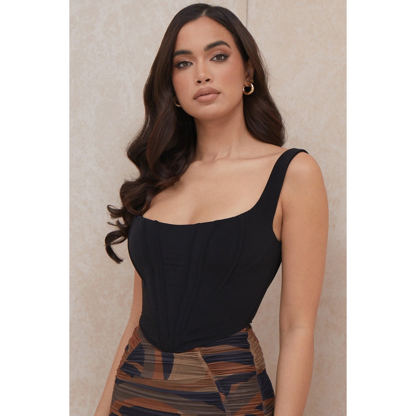 House of CB Ninetta Black Mesh Corset