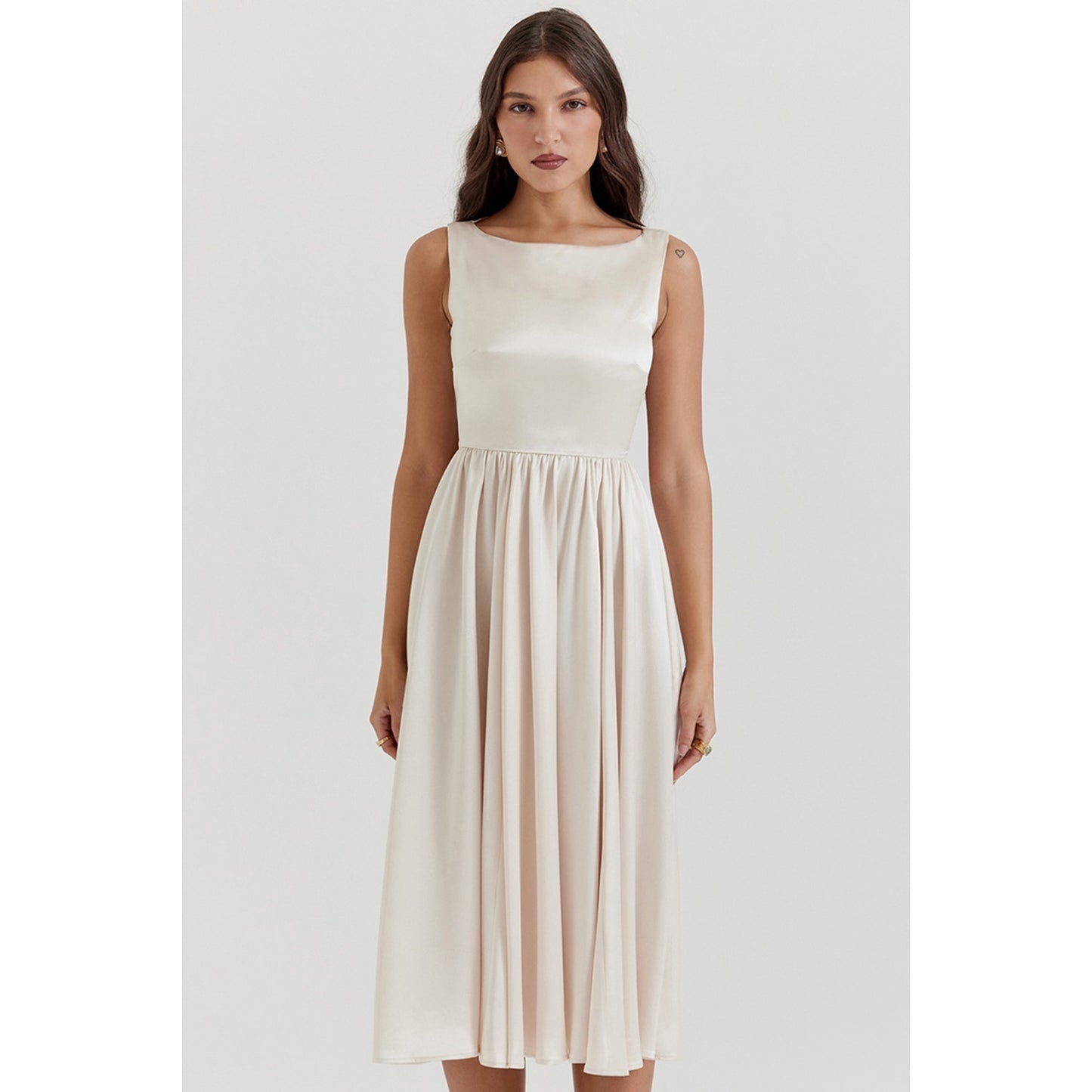 House of CB Shayla vintage cream midi dress
