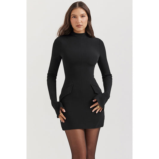 House of CB Mahalia Black Mini Dress