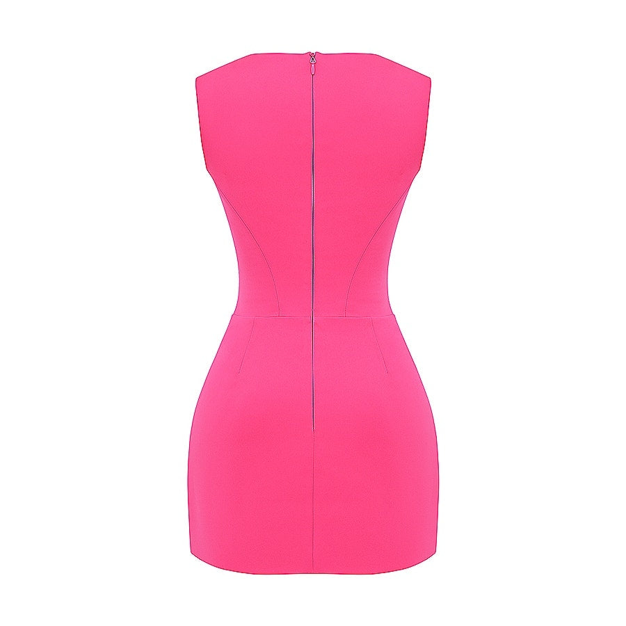 House of CB Enya Fuchsia Corset Mini Dress