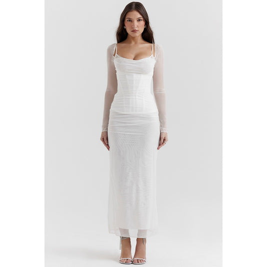 House of CB Katarina White Maxi Dress