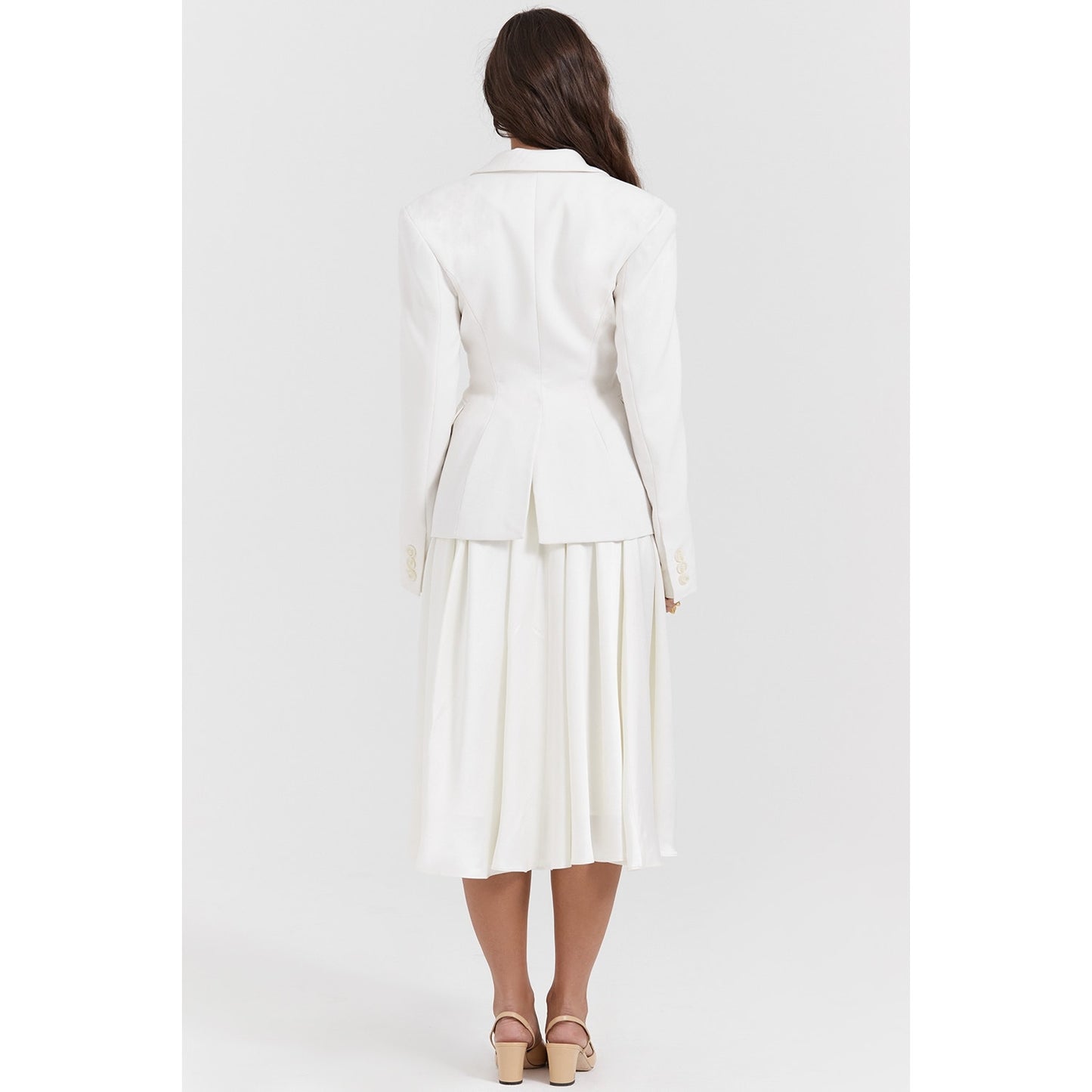 House of CB Sariah ivory contour tailored blazer