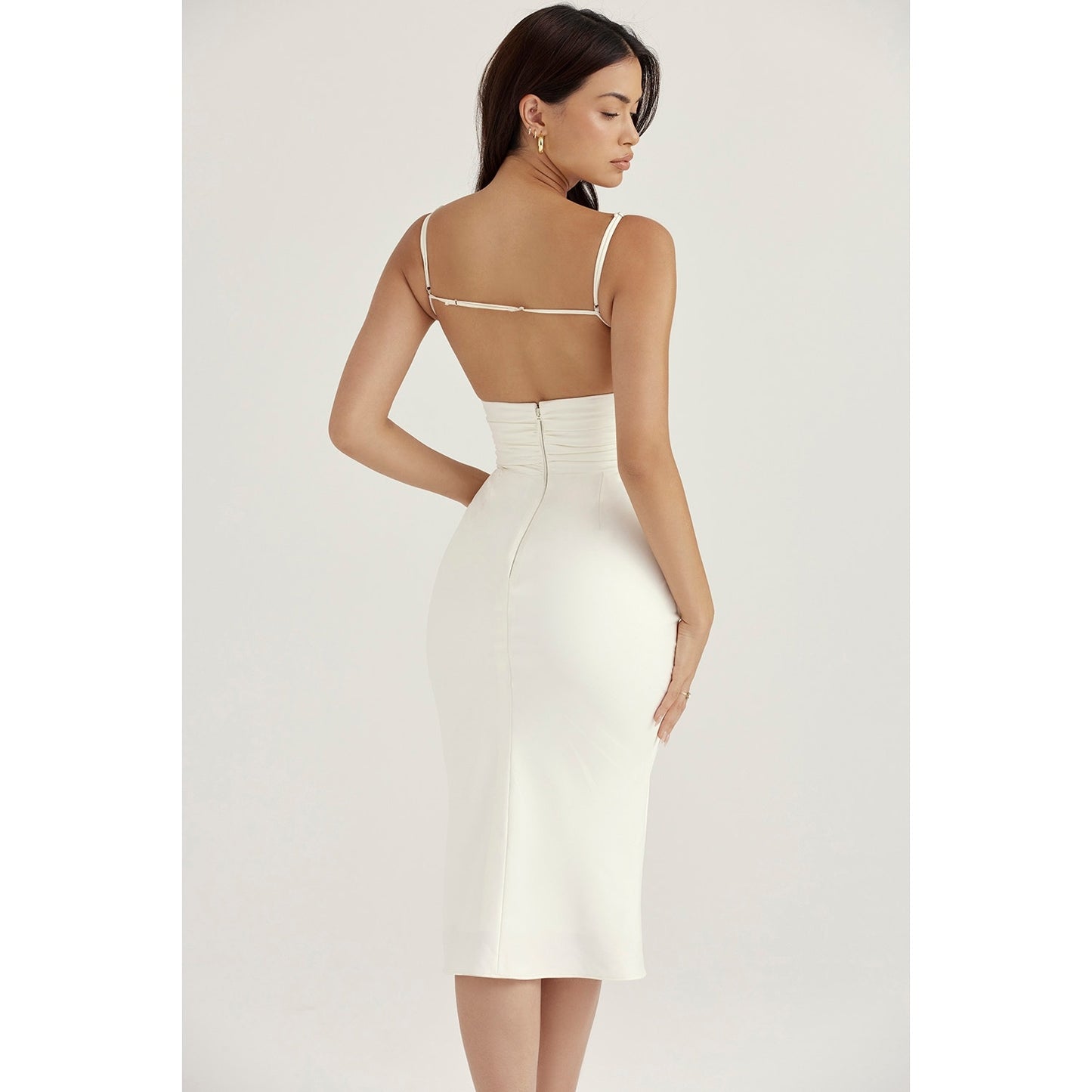 House of CB Vintage Cream Maxi Dress