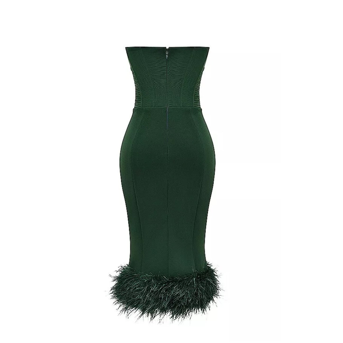 FIONULA House OF CB
Emerald Green Strapless Corset Dress