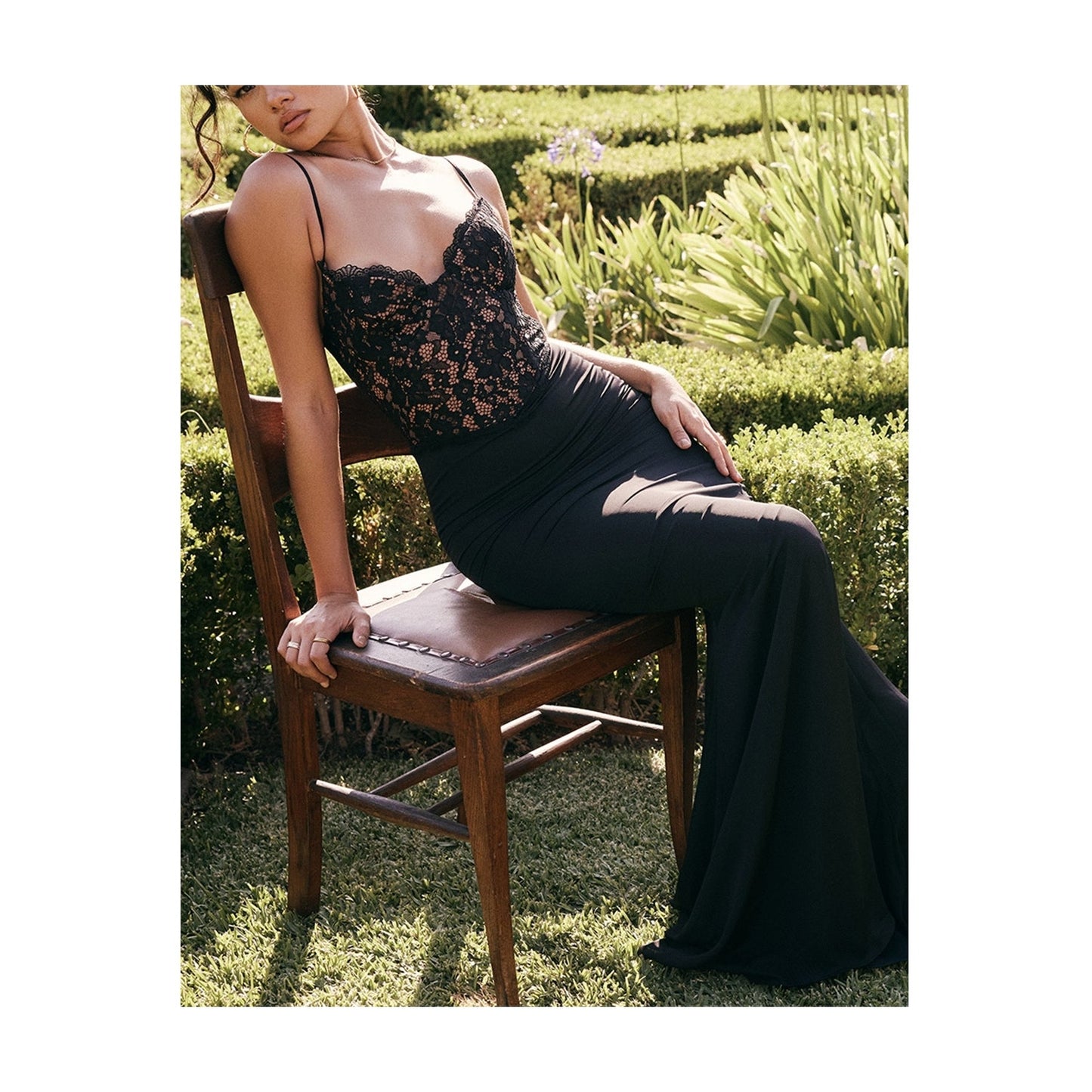 Cara black corset maxi dress - NWOT