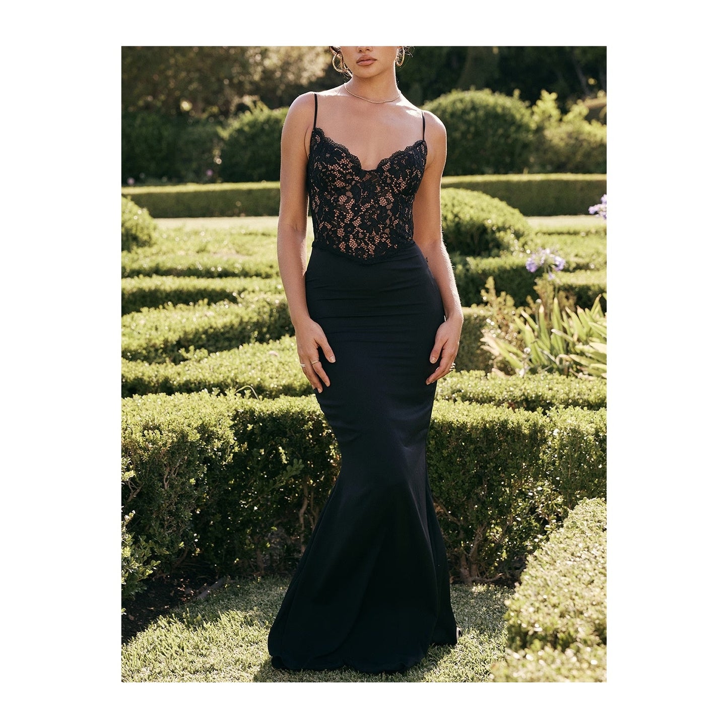 Cara black corset maxi dress - NWOT