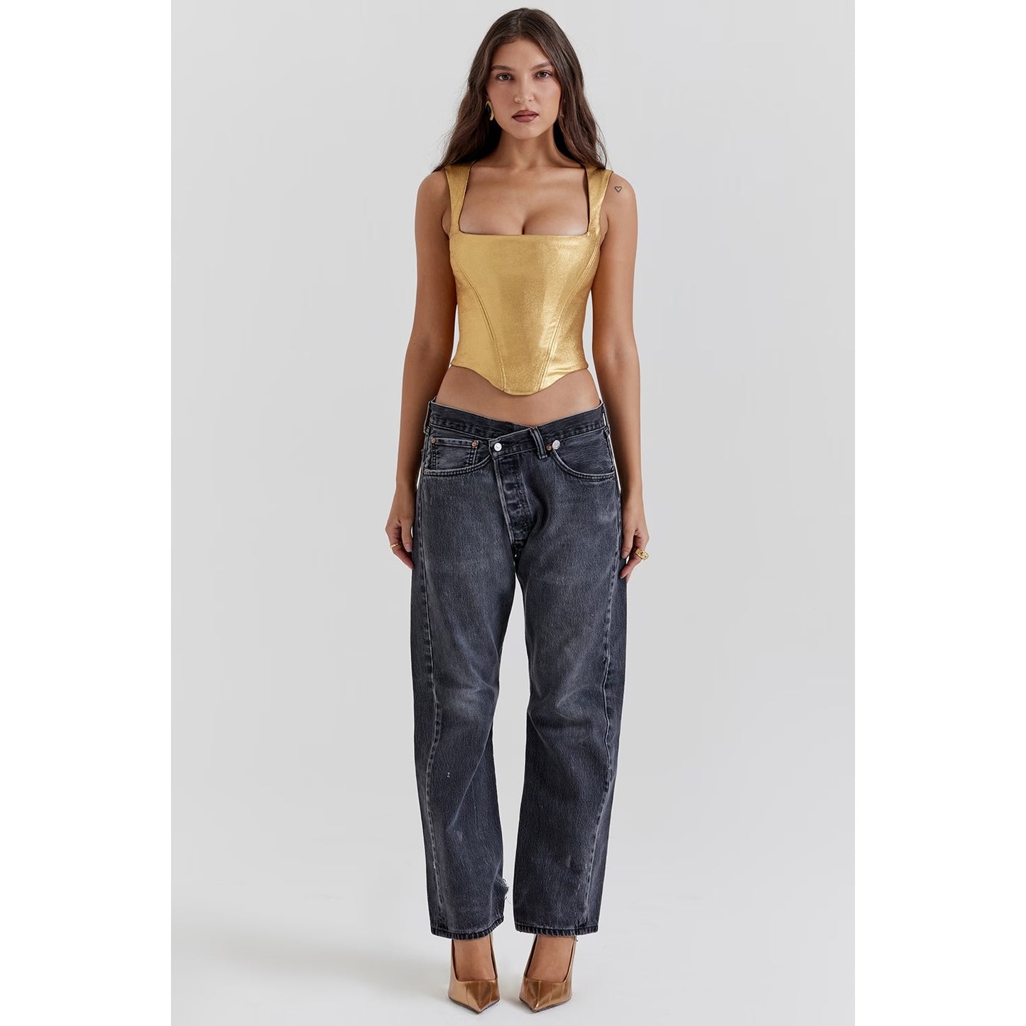Karia gold corset House of CB Authentic