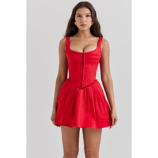 House of CB Cupid Scarley Pleated Mini Dress