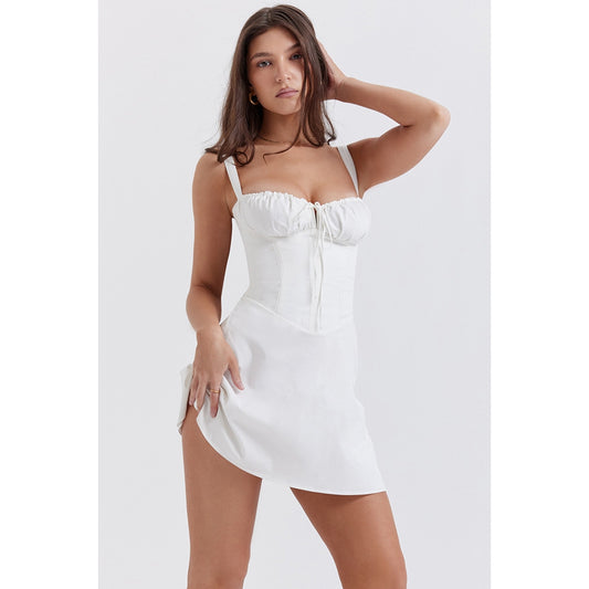 House of CB Carlotta White Corset Mini Dress