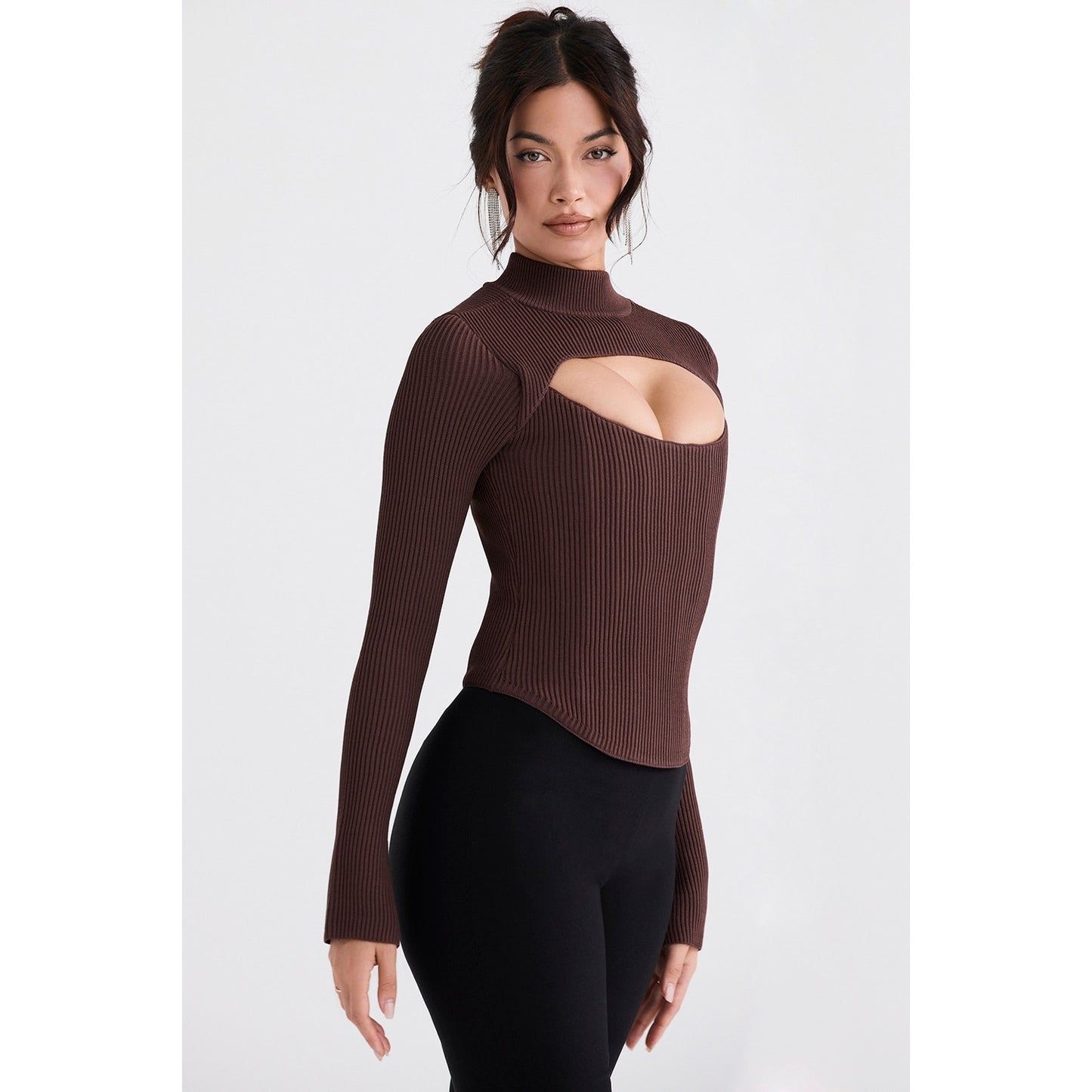 House of CB Georgina Cocoa Knitted Corset