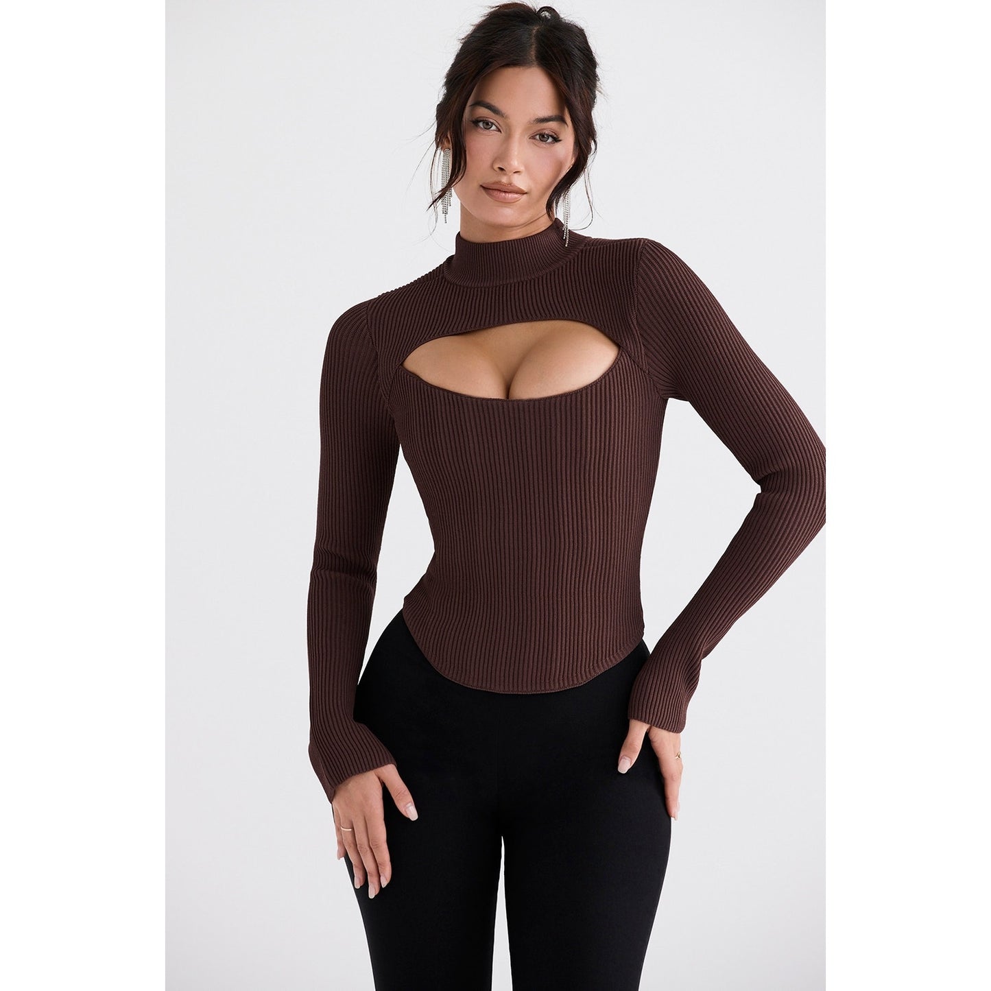 House of CB Georgina Cocoa Knitted Corset