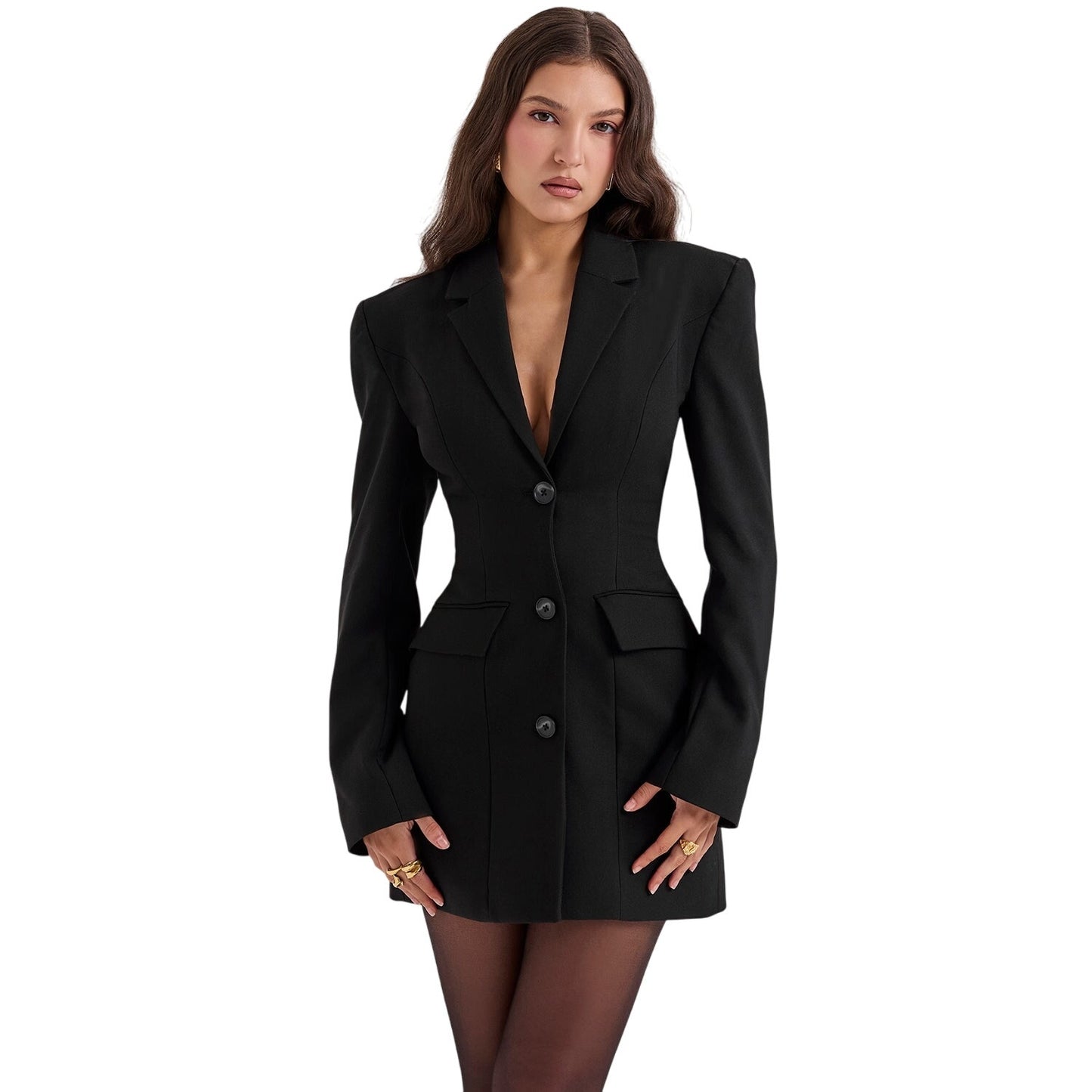 Amia black blazer mini dress NWOT