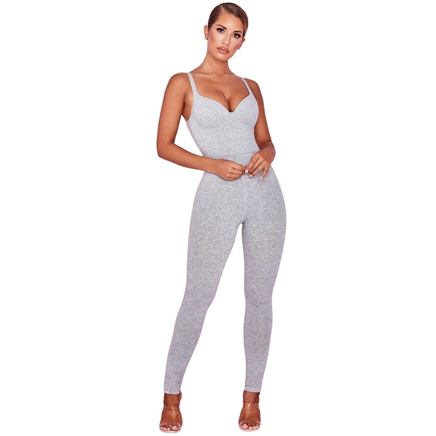 Kalani grey soft loungewear jumpsuit NWOT Authenthic