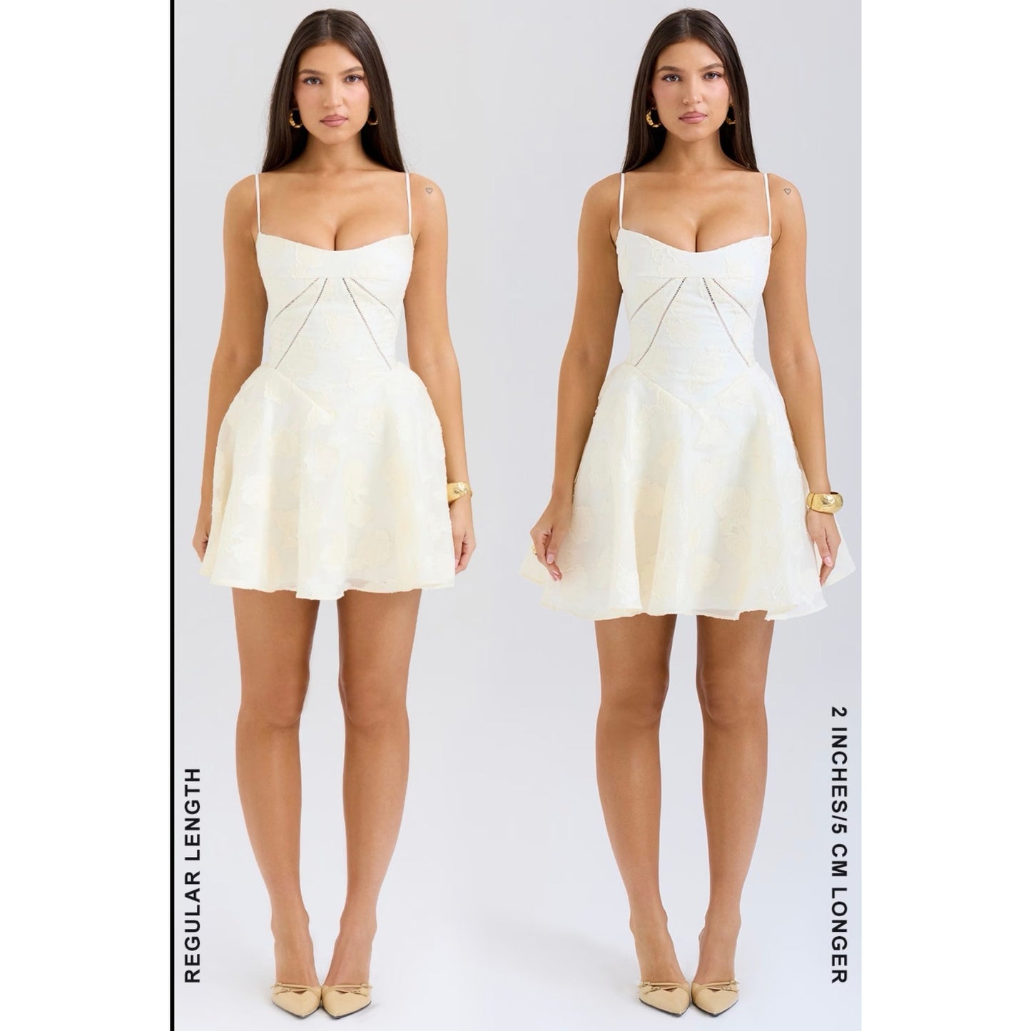 House of CB Serenita Vintage Cream Floral Mini Dress