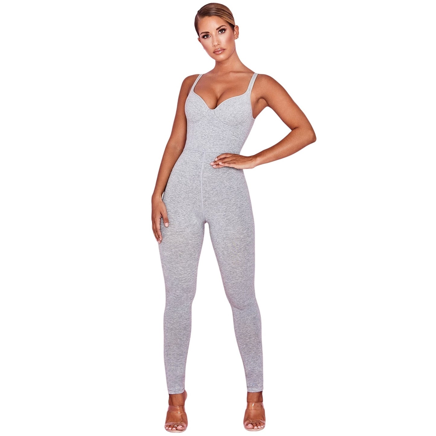 Kalani grey soft loungewear jumpsuit NWOT Authenthic